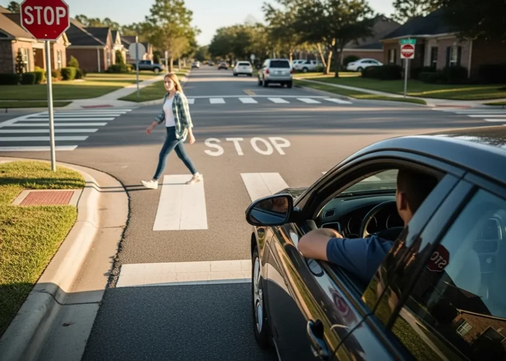 yield to pedestrians driver safety