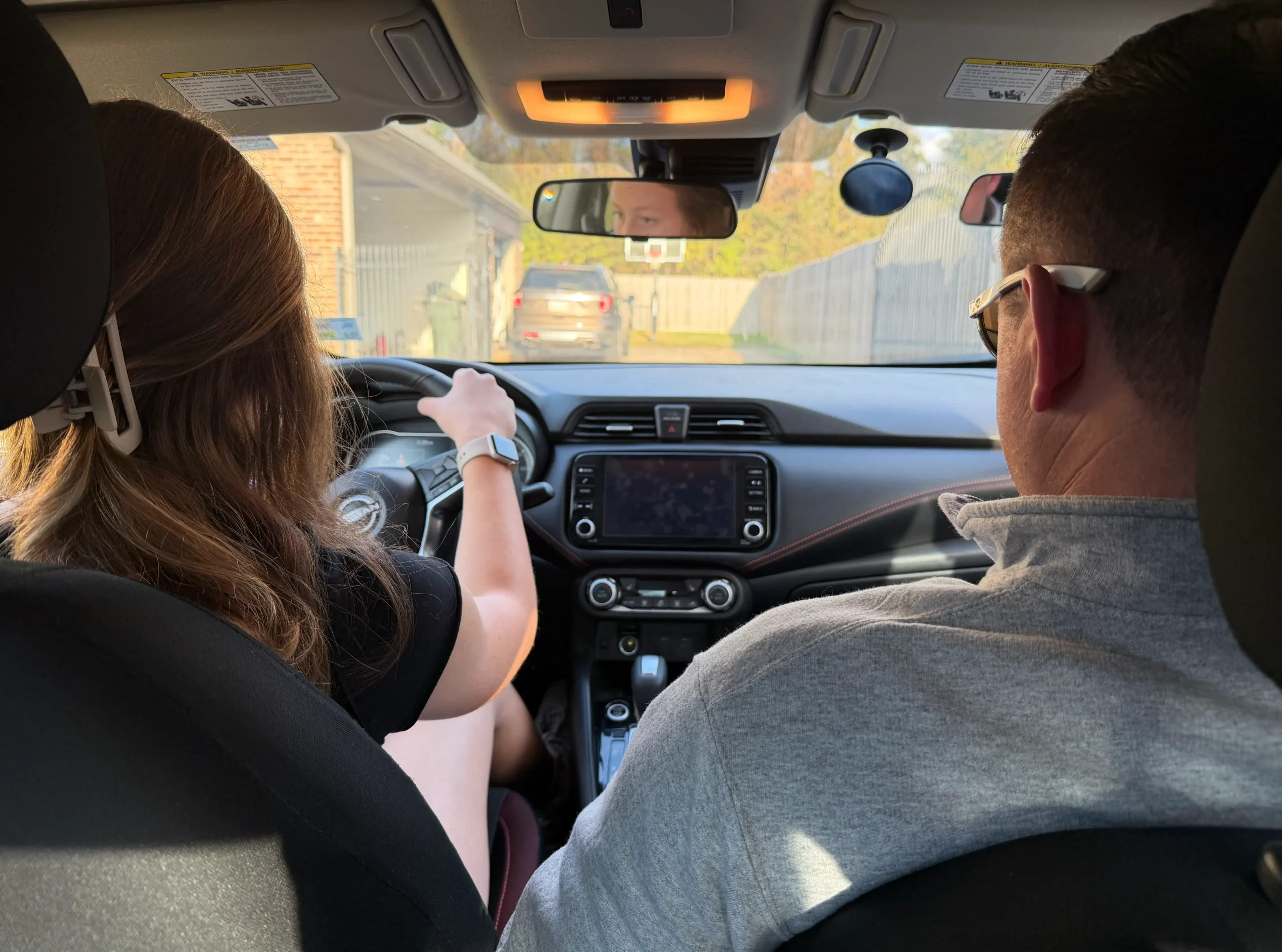 magnolia driving academy student behind the wheel