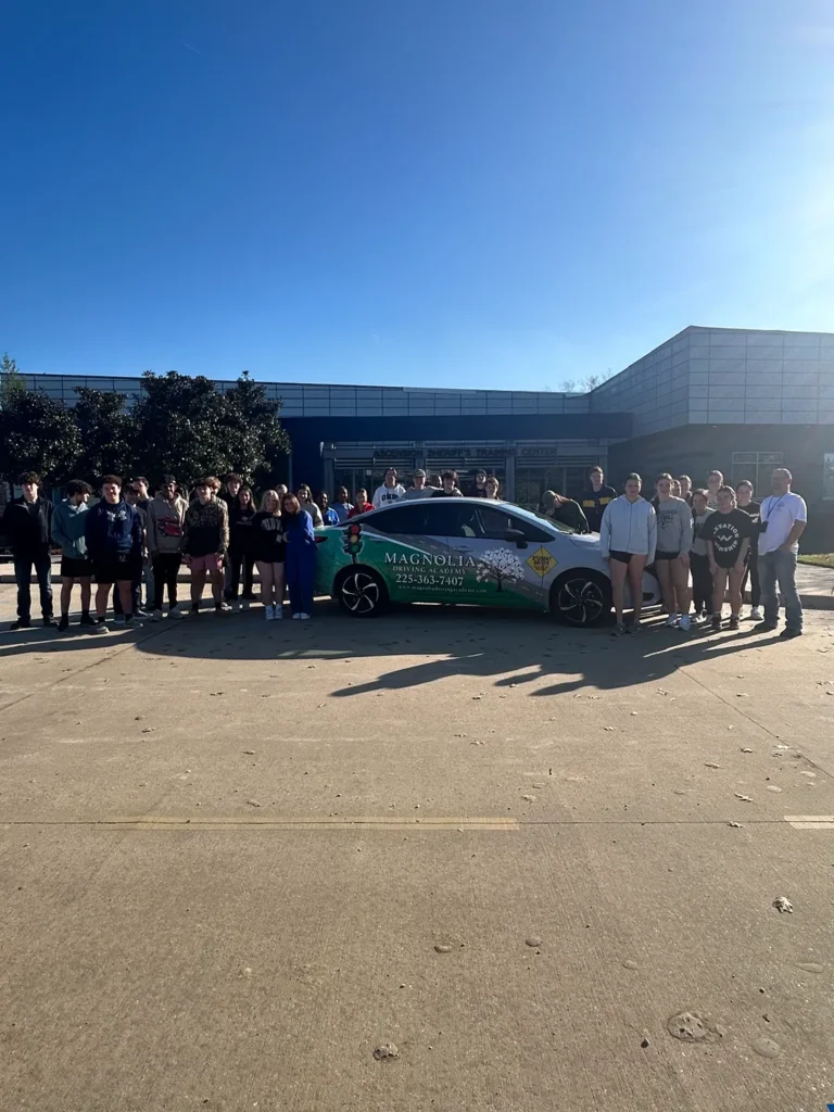 magnolia driving academy students at ascension sheriffs training center