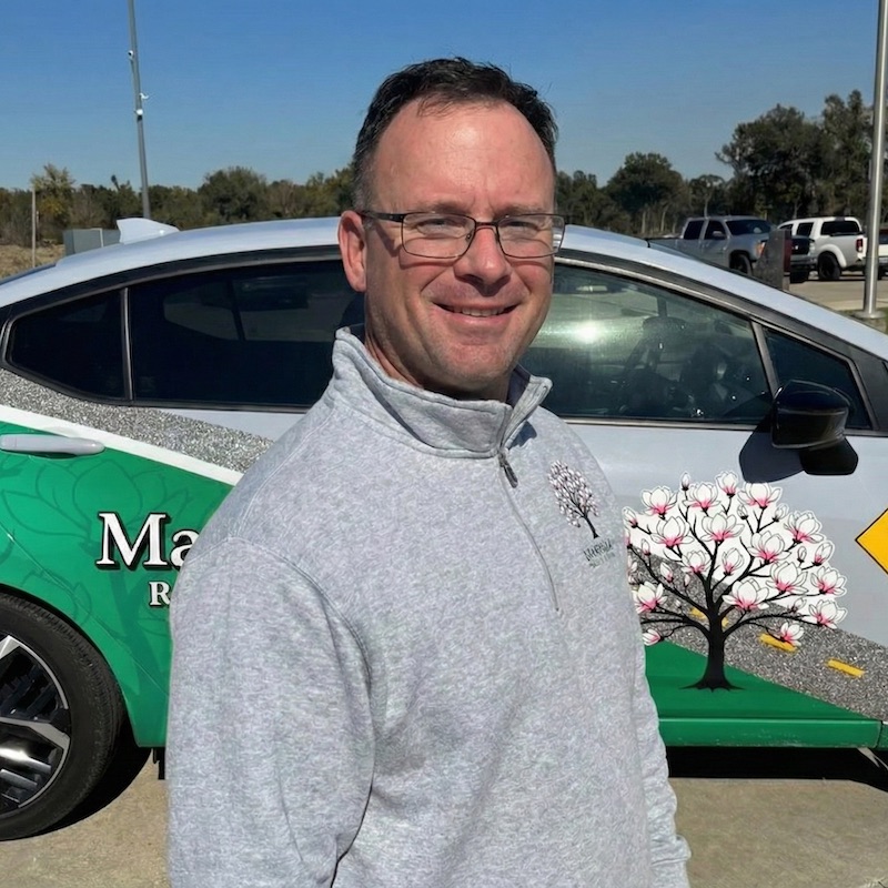 Jeremy Watson, founder and lead instructor at Magnolia Driving Academy — currently-serving Louisiana law enforcement officer