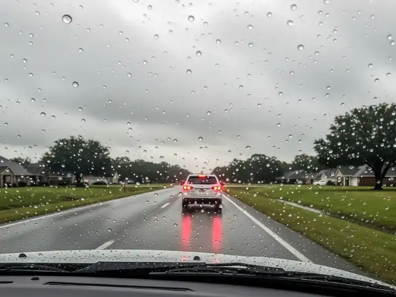 louisiana road skills test driving in rain